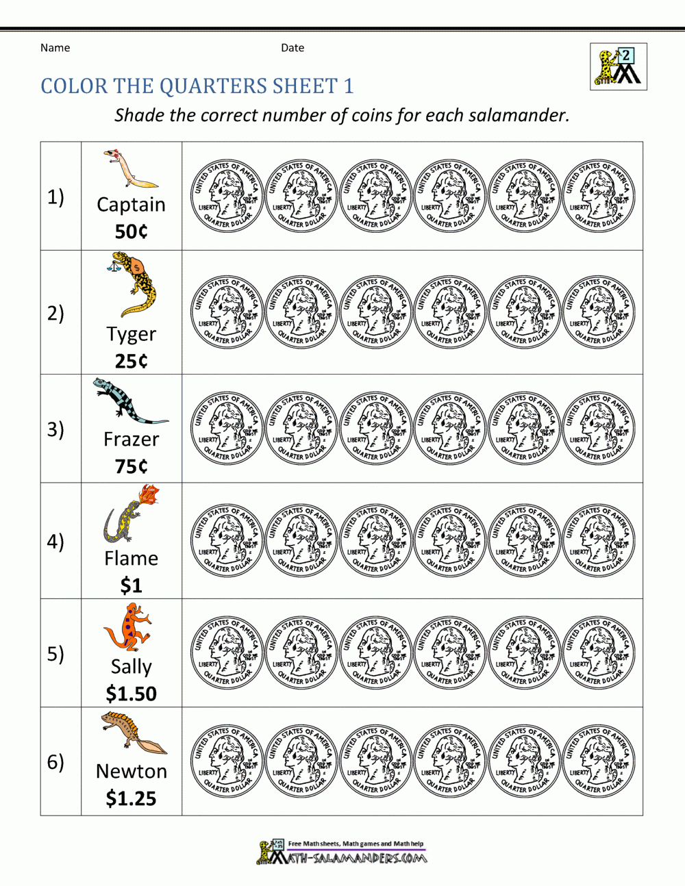 Counting Quarters Worksheet Countingworksheets