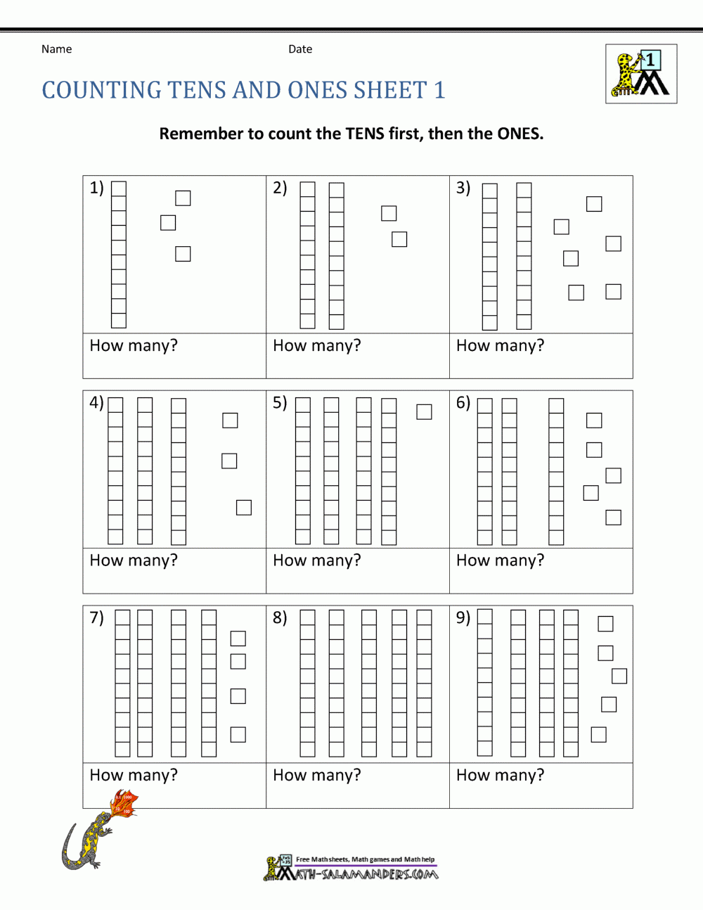 Place Value Ones And Tens Worksheets CountingWorksheets