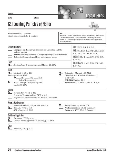 121 Counting Particles Of Matter Study Guide Answers Study Poster