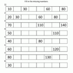 1st Grade Math Worksheets Counting By 1s 5s And 10s