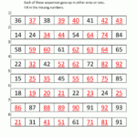 1st Grade Math Worksheets Counting By 1s 5s And 10s