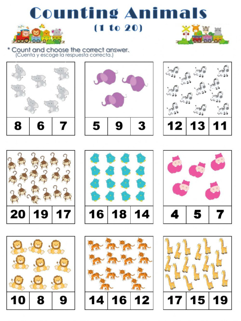 30 Counting To 20 Worksheet Education Template