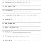 3rd Grade Math Skip Counting Worksheets