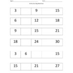 3s Skip Counting Worksheet Worksheet