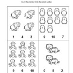 4 Printable Zoo Animals Count And Circle Numbers 0 10 Worksheets PDF