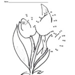 A Tulip Skip Counting Dot To Dot For Easter Skip Counting Math