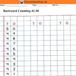 Backward Counting 50 1 Worksheets