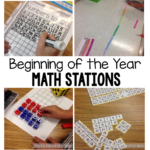 Beginning Of The Year Math Stations In First Grade Crazy For First