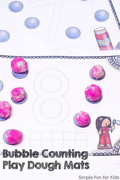 Bubble Counting Play Dough Mats Simple Fun For Kids Bubble 