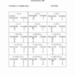 Chemistry Counting Atoms In Compounds Worksheet 7 0 1 Answers