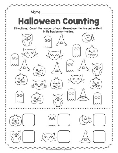 Collection Of Halloween Counting Worksheets Androidcellstores