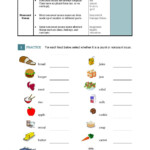 Count And Noncount Nouns Interactive Worksheet