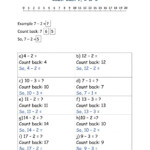 Count Back 1 2 Or 3 Worksheet