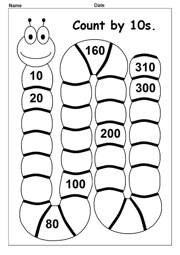 Count By 10s Worksheets Activity Shelter