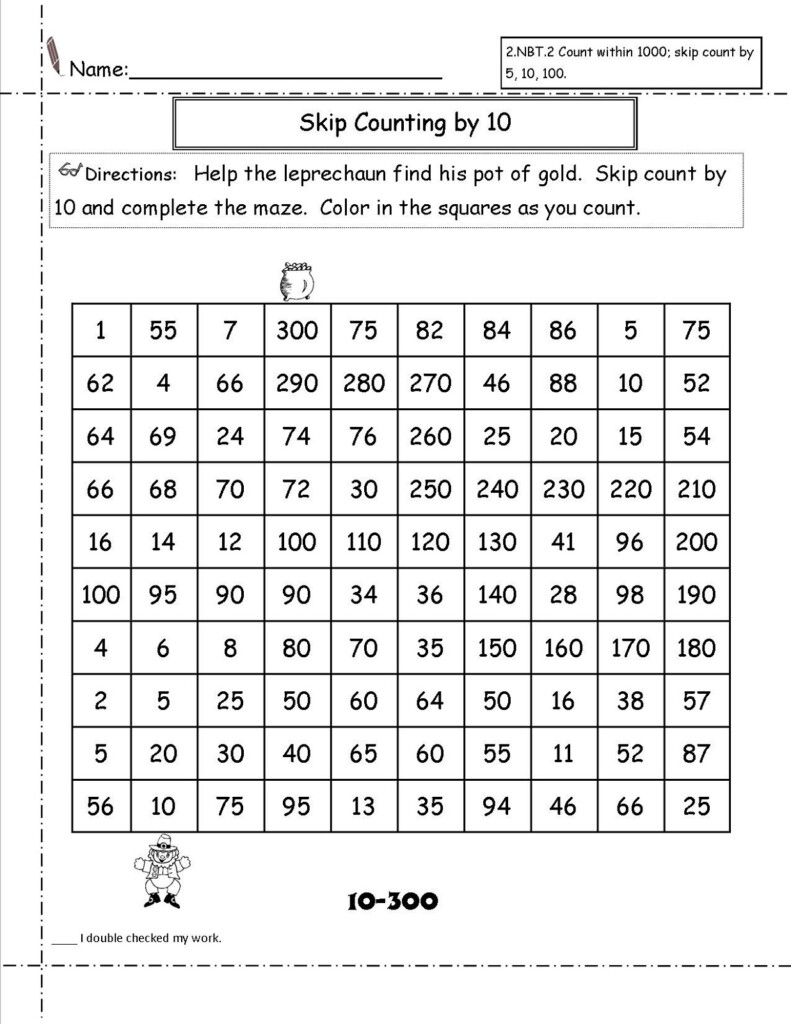 Count By 10s Worksheets Activity Shelter