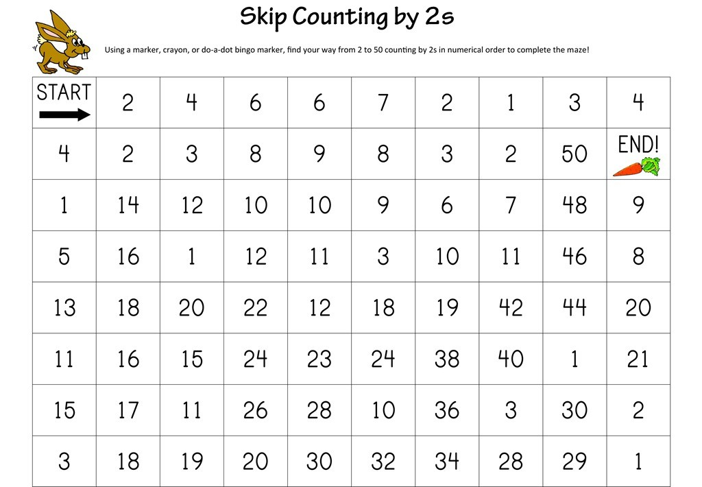 Count By 2s Worksheet 101 Printable