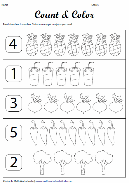 Count N Color The Numbers 5 10 Worksheets 99Worksheets