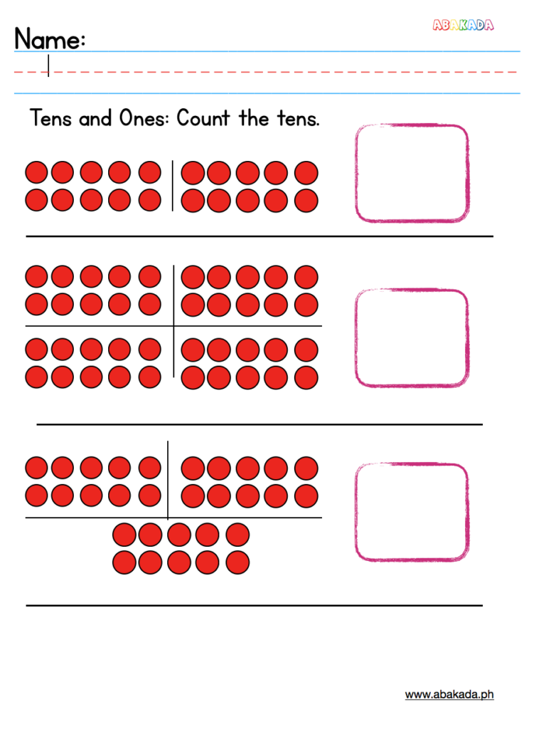 Count The Tens 1st Grade Worksheets Social Emotional Learning 