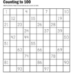 Count To 100 With Help Counting To 100 Math Pages Math Counting