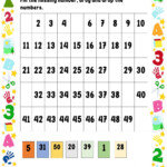 Counting 1 50 Worksheet