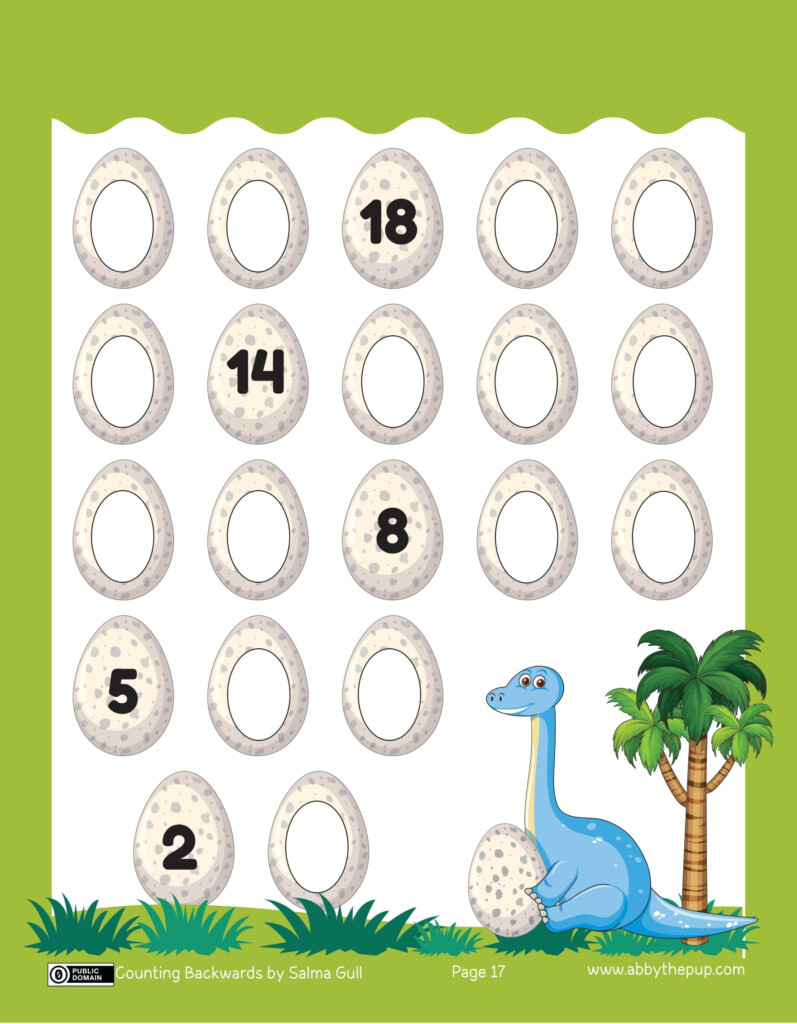 Counting Backwards 20 1 Worksheet Free Printable Puzzle Games