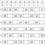 Counting Backwards From 20 Worksheets Counting Backwards 1st Grade