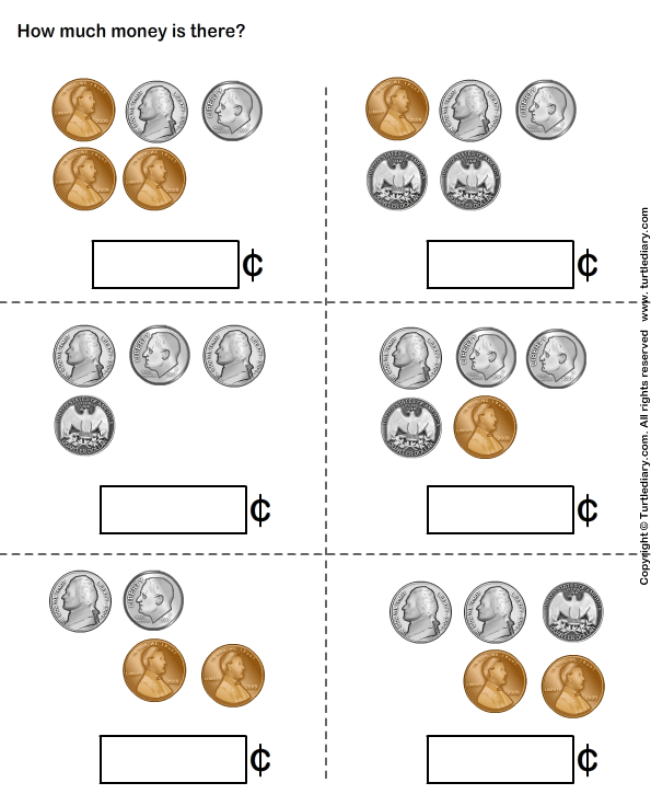 Counting Coins Worksheet Turtle Diary