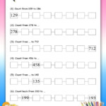 Counting Forward Math Worksheets MathsDiary