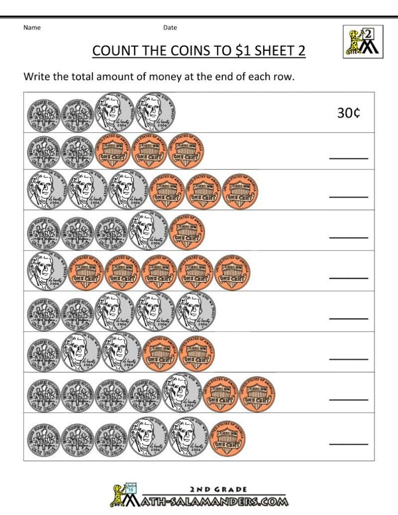 Counting Money Worksheets For 3rd Grade Thekidsworksheet