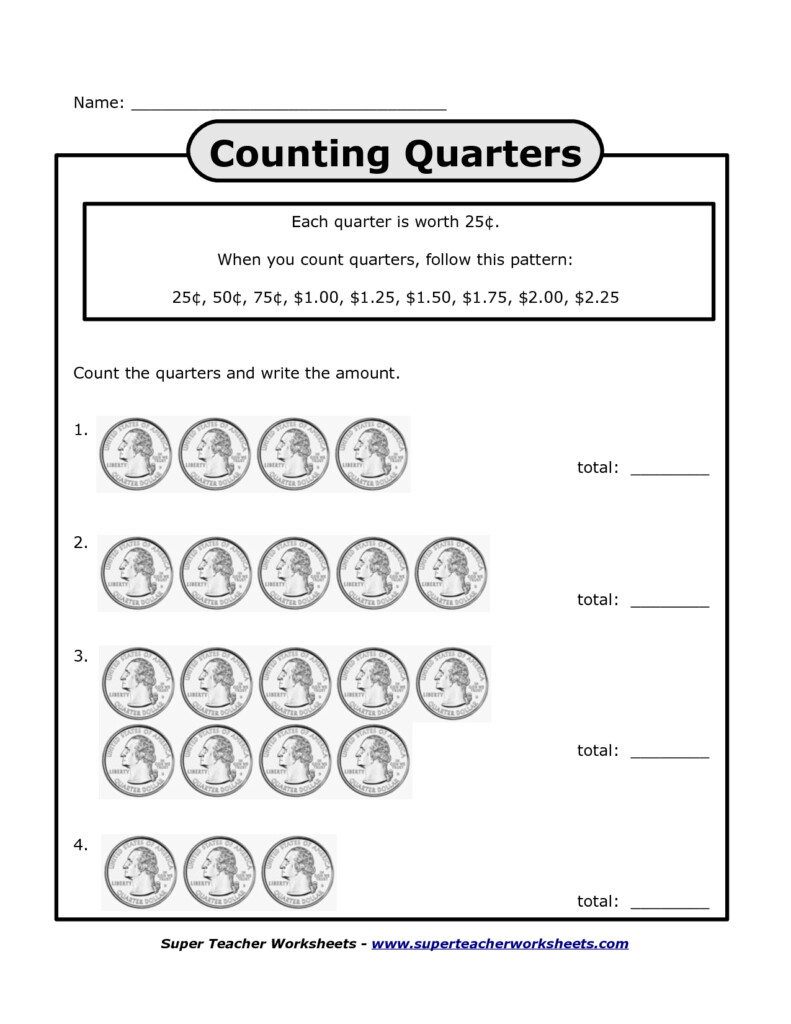 Counting Quarters Worksheets Bing Images Homeschool Pinterest 