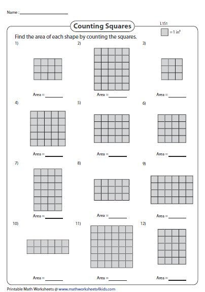 Counting Squares In Rectangles Area And Perimeter Perimeter