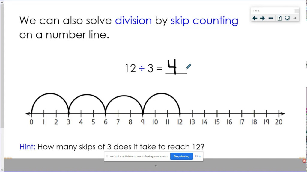 Division By Skip Counting YouTube