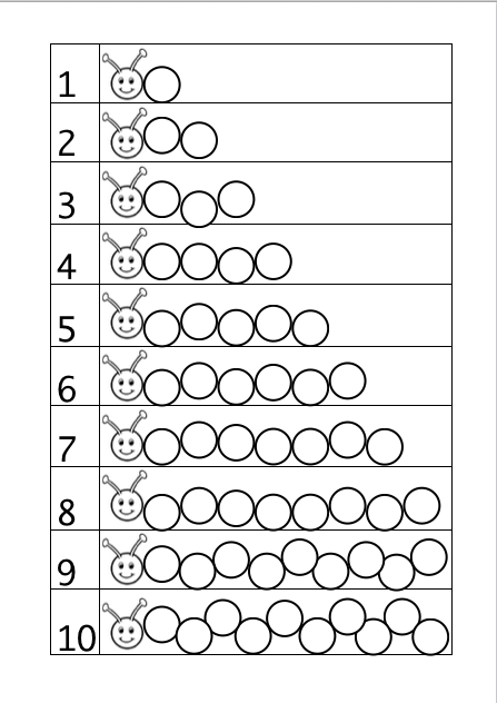 Fingerprint Caterpillar Activity Learning Numbers As Told By Mom 