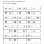 Free Counting Worksheets Counting By 1s