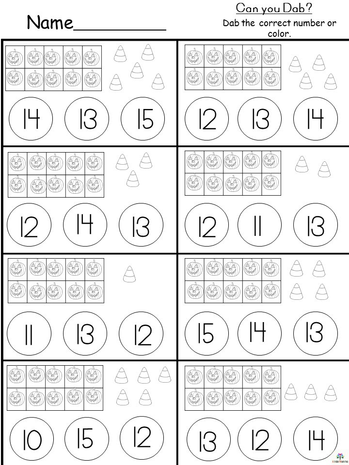 Free Halloween Teen Numbers Printables Kindermomma