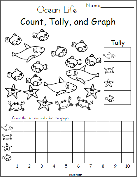 Free Kindergarten Math Worksheet Count And Graph Made By Teachers