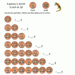 Free Money Math Worksheets Count The Pennies 1