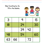 Free Skip Counting By 3s Worksheet Math Printable Worksheets