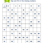 Grade 1 Math Number Worksheets Skip Counting By 1