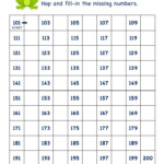 Grade 1 Math Number Worksheets Skip Counting By 1