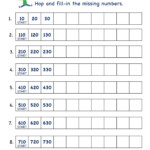 Grade 2 Math Number Practice Worksheets Skip Counting By 10