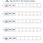 Grade 2 Math Number Practice Worksheets Skip Counting By 20