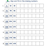 Grade 2 Math Number Practice Worksheets Skip Counting By 6