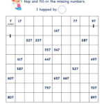 Grade 2 Math Skip Counting By 10 Worksheet Range 7 To 897