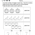 Halloween Counting Worksheet Free Kindergarten Holiday Worksheet For Kids