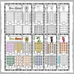 How Many Count And Write Worksheets Numbers 1 30 Color And B W