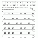 Kindergarten Counting Worksheets Sequencing To 25