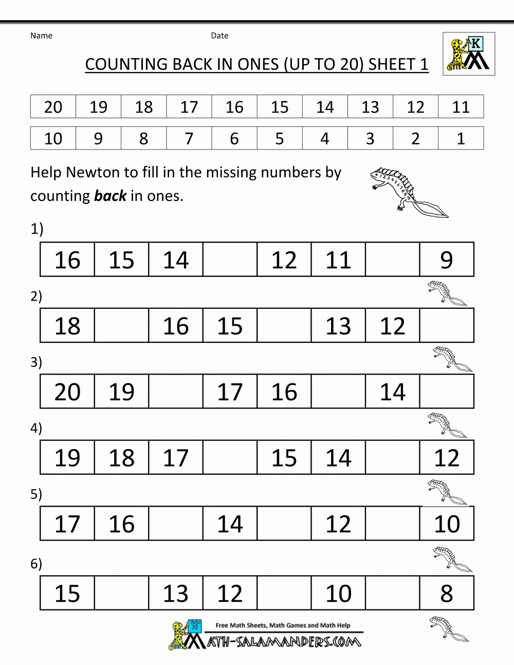 Kindergarten Counting Worksheets Sequencing To 25 - CountingWorksheets.com