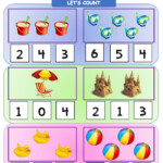 Let s Count Numbers 1 5 At The Beach Worksheet