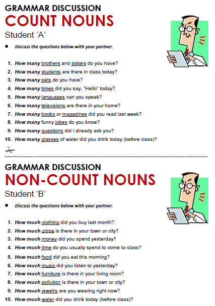 Mass And Count Nouns Worksheet For Grade 2 Easy Worksheet 